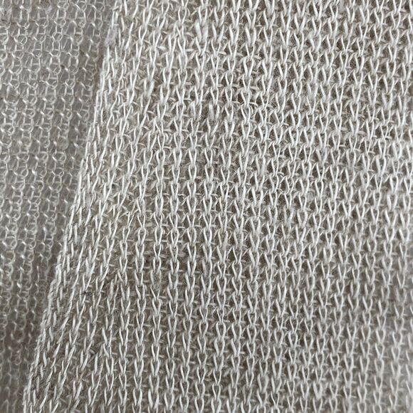 EILEEN FISHER Sweater Small Linen Cardigan Vest Button Front Sleeveless Beige - Picture 5 of 14